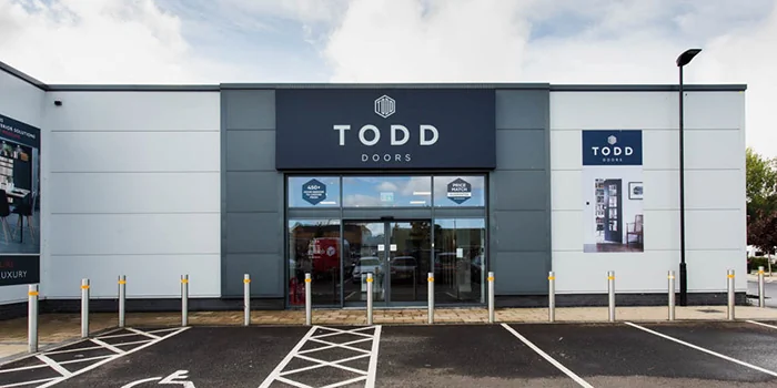 Outside shot of Todd Doors Reading Showroom