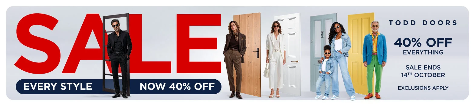 40% off everything banner