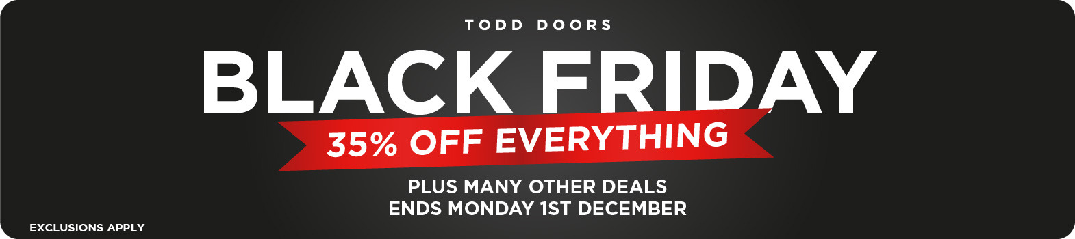 Black Friday Event Banner Wide