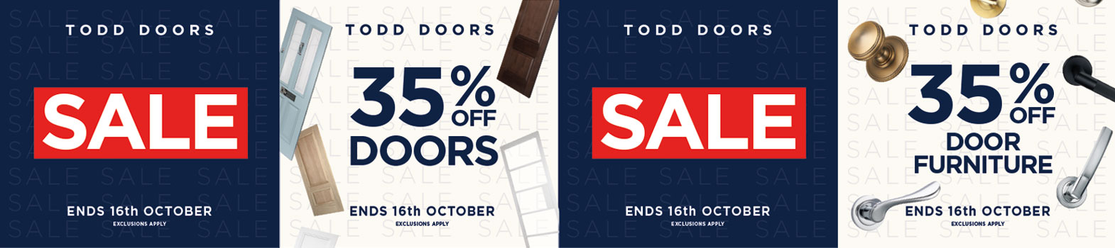 Todd Doors Sale - 30% Off Everything, Ends 30th April