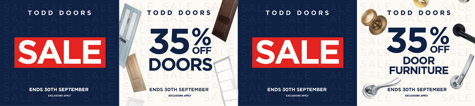 Todd Doors Sale - 30% Off Everything, Ends 30th April