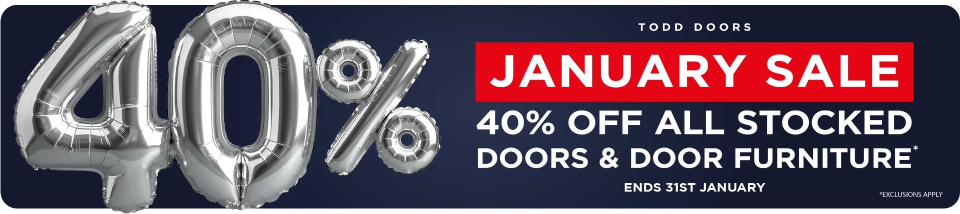 Todd Doors Sale - 30% Off Everything, Ends 30th April
