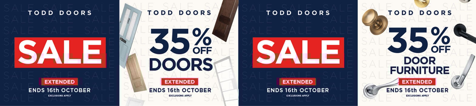 Todd Doors Sale - 30% Off Everything, Ends 30th April
