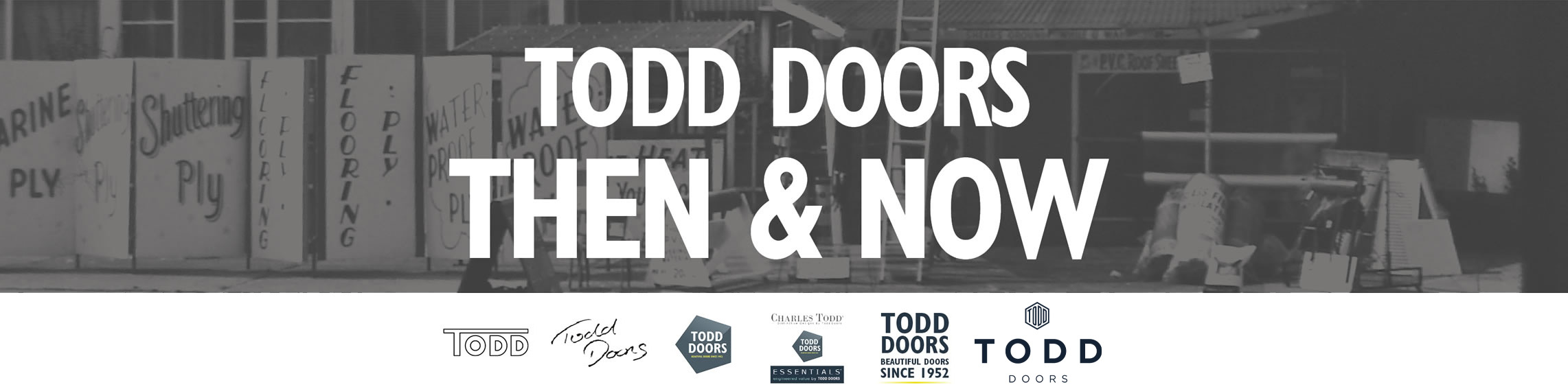Todd Doors History Page Banner
