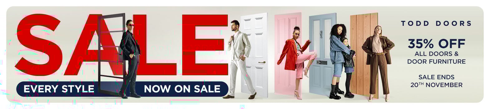 Todd Doors Sale - 30% Off Everything, Ends 30th April
