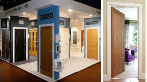 Todd Doors on display at trade show