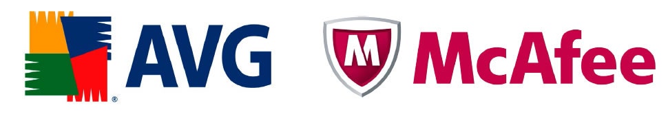 AVG and McAfee Logos